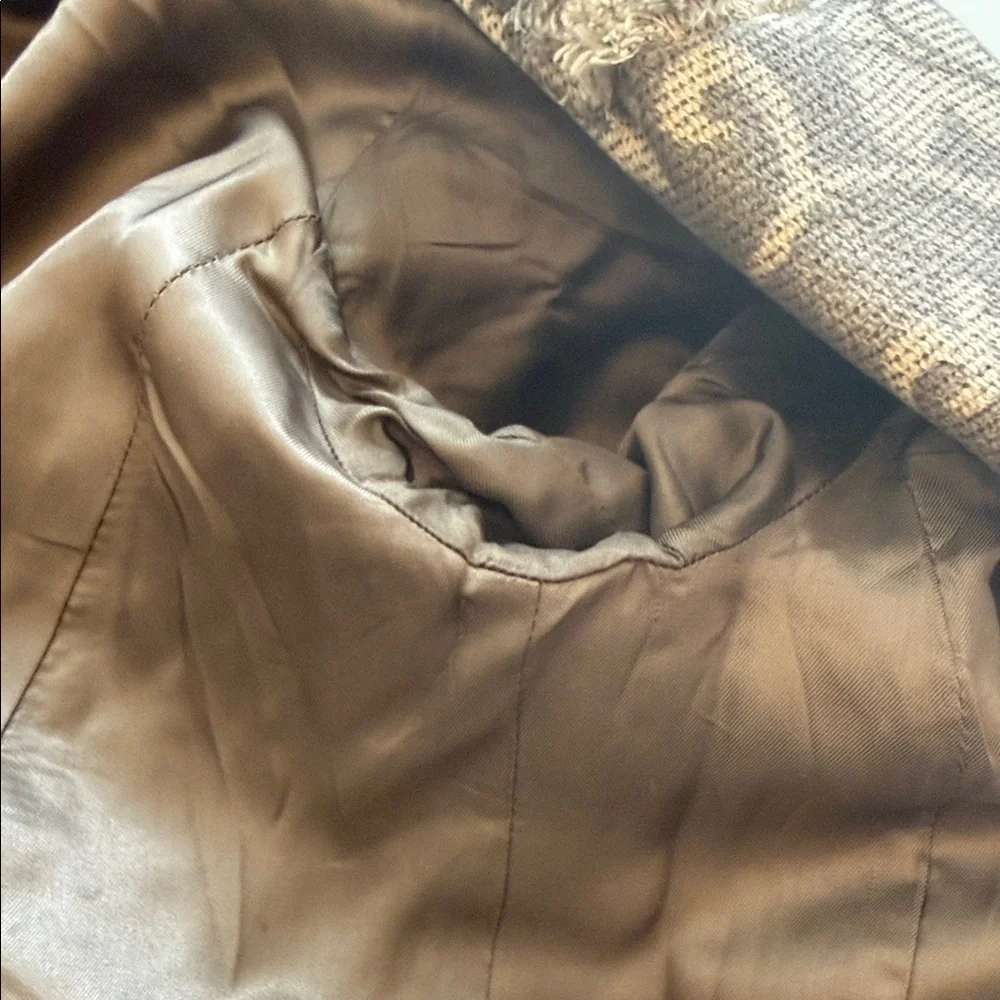 Mango (MNG) floral damask tapestry jacquard boho trench coat XS - Picture 12 of 13